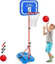 Kids Basketball Hoop for Boys Girls Adjustable Height 3.6 ft-6.2 ft Toddler Basketball Goals Indoor Outdoor Little Kids Basketball Hoop Toys for 3 4 5 6 7 8 Year Old Birthday Gift