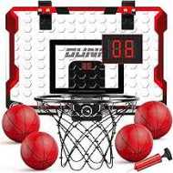 TEMI Indoor Basketball Hoop for Kids, Door Room Basketball Hoop,Mini Basketball Hoop with 4 Balls, Basketball Toys for 3 4 5 6 7 8 9 10 11 12 Year Old Boys