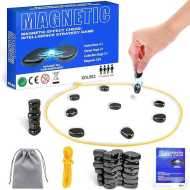 2024 New Magnetic Chess Game,Magnetic Chess Game with 24 Stones,Magnetic Chess Game Using String and Stones,Magnet Chess Game,Family Game Party Game for Kids and Adults