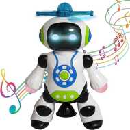 ACED Dancing Robot Toys for Kids, Toddler, Baby - 360 Spinning Toy with Cool LED Lighting and Music, Interactive Electronic Toy, Gift for Kids, Childs, Boys, Girls, Youth