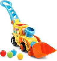 VTech Pop-a-Balls Push & Pop Bulldozer,Yellow