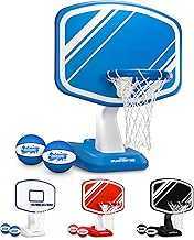 GoSports Splash Hoop Swimming Pool Basketball Game, Includes Poolside Water Basketball Hoop, 2 Balls and Pump – Choose Your Style