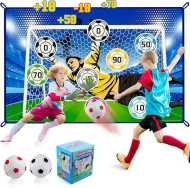 Soccer Ball Games Set for Kids, Indoor Outdoor Soccer Goal Target Toss Game for Backyard, Sport Toys Soccer Gifts for Kids Boys Girls 3-5 6-8 8-12 Years Old Birthday Christmas