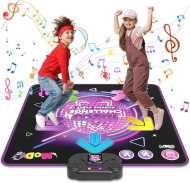 Dance Mat for Kids,Boys Girls Toy for Age 3-10,Electronic Dance Pad with LED Light,Adjustable Volume,Built-in Music,4 Game Mode,Kids Birthday Xmas Gifts for Age 3 4 5 6 7 8 9 10