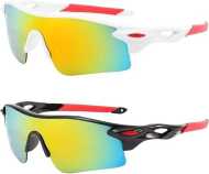 UV400 2 Sports Sunglasses for Kids Cycling,Light frame Sunglasses for Boys Girls,Youth Softball Baseball Golf