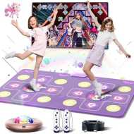 Unicorn Electronic Dance Mat for Kids and Adults - Wireless Dance Pad for TV with HD Camera, Plug and Play Double User Dance Mat Game, Christmas and Birthday Gift Toys for Girls and Boys